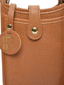 Isabella Rhea Geanta Postas Calina piele naturala Coniac