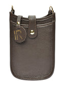 Isabella Rhea Geanta Postas Calina piele naturala Maro inchis