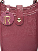 Isabella Rhea Geanta Postas Calina piele naturala Visiniu