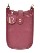 Isabella Rhea Geanta Postas Calina piele naturala Visiniu