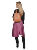 Isabella Rhea Rucsac Magda piele naturala Coniac