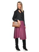 Isabella Rhea Geanta de mana  Melania piele naturala Coniac