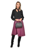 Isabella Rhea Geanta de mana  Melania piele naturala Negru