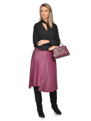 Isabella Rhea Geanta de mana  Melania piele naturala Visiniu