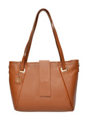 Borsa a tracolla Isabella Rhea Selma, pelle naturale, Cognac