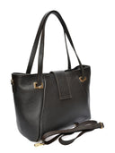 Borsa a tracolla Isabella Rhea Selma, pelle naturale, marrone scuro