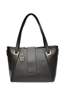 Borsa a tracolla Isabella Rhea Selma, pelle naturale, marrone scuro