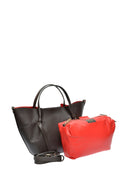 Isabella Rhea Geanta de mana  Tatiana piele naturala Maro inchis