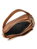 Borsa a tracolla Isabella Rhea Ximena, pelle naturale, Cognac