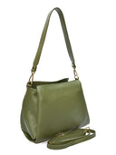 Borsa a tracolla Isabella Rhea Ximena, vera pelle, verde militare