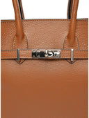 Isabella Rhea Geanta de mana  Yasmine piele naturala coniac