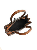 Isabella Rhea Geanta de mana  Yasmine piele naturala coniac