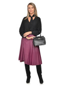 Isabella Rhea Geanta de mana  Yasmine piele naturala Negru