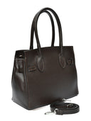 Isabella Rhea Geanta de mana  Yasmine piele naturala Maro inchis