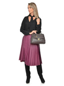 Isabella Rhea Geanta de mana  Cornelia piele naturala Maro inchis