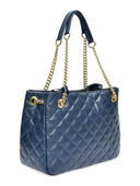 Borsa a tracolla Isabella Rhea Liora, pelle naturale, blu