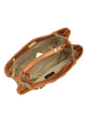 Borsa a tracolla Isabella Rhea Liora, vera pelle color cognac