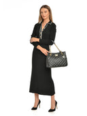 Borsa a tracolla Isabella Rhea Liora, pelle naturale, Nero