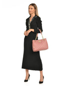 Isabella Rhea Geanta de umar Liora piele naturala Roz inchis