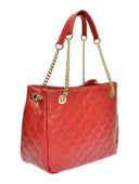 Borsa a tracolla Isabella Rhea Liora, in vera pelle rosso scuro