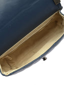 Borsa a tracolla Isabella Rhea Seraphina, pelle naturale, blu