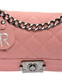 Borsa a tracolla Isabella Rhea Seraphina, pelle naturale, rosa scuro