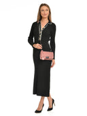 Borsa a tracolla Isabella Rhea Seraphina, pelle naturale, rosa scuro