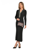 Borsa a tracolla Isabella Rhea Seraphina, pelle naturale, vino