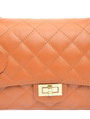 Borsa a tracolla Isabella Rhea Alisa, pelle naturale, Cognac