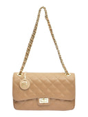 Borsa a tracolla Isabella Rhea Alisa in pelle naturale Taupe