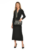 Borsa a tracolla Isabella Rhea Alisa, pelle naturale, Nero