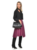 Isabella Rhea Geanta de mana  Frederika piele naturala Negru