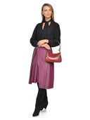 Isabella Rhea Geanta de umar Ursula piele naturala rosu