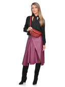 Isabella Rhea Geanta Postas Anouk piele naturala Rosu