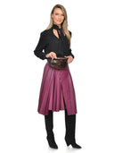 Isabella Rhea Geanta Postas Anouk piele naturala Maro inchis