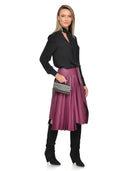 Isabella Rhea Geanta de mana  Isolde piele naturala Maro inchis