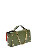 Isabella Rhea Geanta de mana  Isolde piele naturala Verde militar