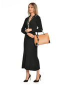 Isabella Rhea Geanta de mana  Livia piele naturala negru conac