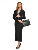 Isabella Rhea Geanta de mana  Livia piele naturala negru