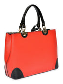 Isabella Rhea Geanta de mana  Livia piele naturala negru rosu