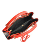 Isabella Rhea Geanta de mana  Livia piele naturala rosu negru