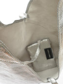 Isabella Rhea Geanta de umar Carlotta piele naturala Argintiu