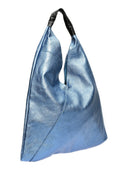 Isabella Rhea Geanta de umar Carlotta piele naturala Blu jeans