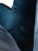 Isabella Rhea Geanta de umar Carlotta piele naturala Blu jeans