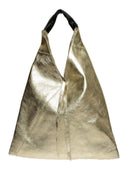 Isabella Rhea Geanta de umar Carlotta piele naturala Auriu