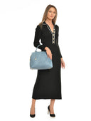 Isabella Rhea Geanta de mana  Miroslava piele naturala Albastru deschis