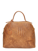 Isabella Rhea Geanta de mana  Miroslava piele naturala coniac