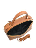 Isabella Rhea Geanta de mana  Miroslava piele naturala coniac