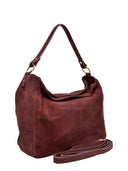 Isabella Rhea Geanta de umar Mili piele naturala Visiniu