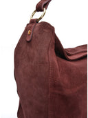 Isabella Rhea Geanta de umar Mili piele naturala Visiniu